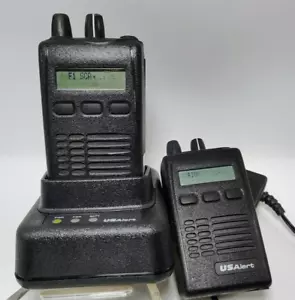 Juego de 2 buscapersonas de voz USAlert Watchdog pantalla UHF 453-461 MHz con base de antena CA - Imagen 1 de 20