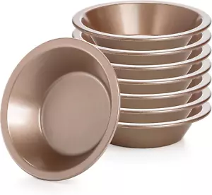 Suwimut 8 Pack Mini Pie Pan Set, 5 Inch Reusable Nonstick Individual Dish Pies P - Picture 1 of 12