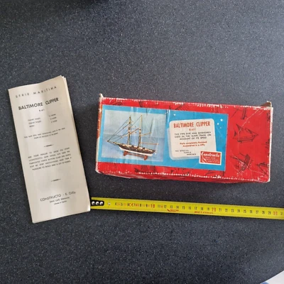 maquette ancienne BATEAU EN BOIS constructo Espagne - Photo 1/4