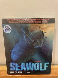 Seawolf SSN-21 (PC, 1994) IBM Cd Rom BRAND NEW Sealed Big Box Original Authentic - Picture 1 of 8