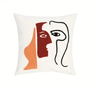 Gesichter Deko Kissenbezug Überwurf Kissenhülle 18x18 cm 45 x 45 cm Weich... - Bild 1 von 1
