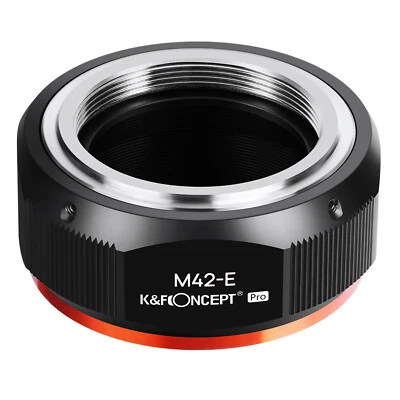 K&F Concept Adapter Pro for M42 Screw Lens to Sony E Mount Camera NEX a7R2 A73 - image 1 of 4
