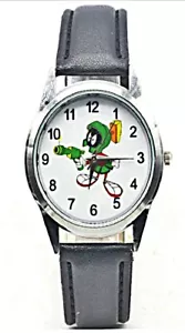 Marvin Martian Orologio da polso con cinturino in pelle nera - Foto 1 di 1