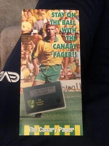 Norwich City Canary Pager Leaflet 1990’s - Picture 1 of 2