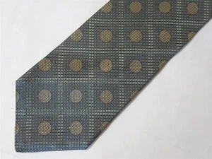 WOODWARD Silk Necktie Green Geometric 57" x 4" WIDE - Picture 1 of 3