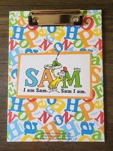I Am Sam Sam I Am Dr. Seuss Clipboard Small Mini Kids 2020 Good Condition - Picture 1 of 2