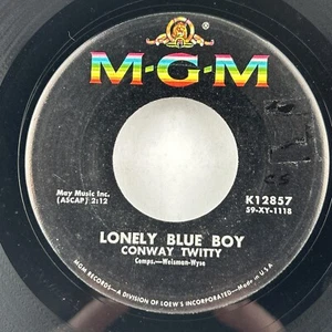 CONWAY TWITTY Lonely Blue Boy MGM 45 RPM VG+ star spangled heaven Rockabilly - Picture 1 of 5