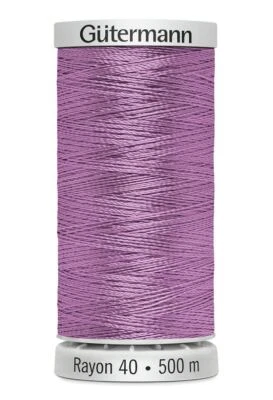 Gutermann Rayon 40 #1080 ORCHID, 500m Machine Embroidery Thread - Image 1 of 2