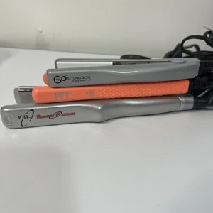 Mini Flat Iron Hair Straightener Lot Bundle PYT, FHI, Ion - Picture 1 of 4