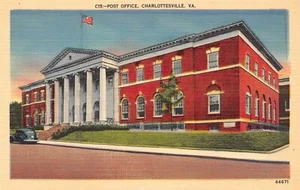 Post Office Postcard Virginia Charlottesville - Picture 1 of 2