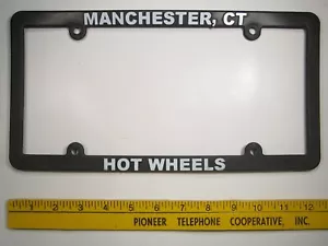 DEALER License Plate Frame HOT WHEELS Manchester CT 14P6 - Picture 1 of 1
