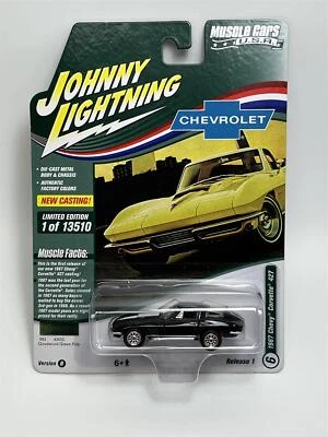 Chevy Corvette 427 1967 Goodwood Green Poly 1:64 Johnny Lightning JLMC029B - Immagine 1 di 4