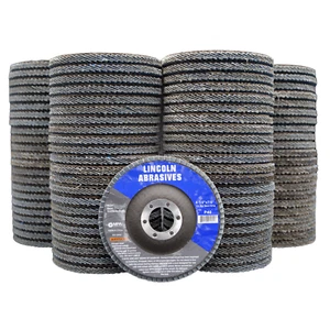 100 Pack Flap Discs 40 Grit 4.5" x 7/8" Grinding Sanding Wheels Disc Zirconia - Picture 1 of 5