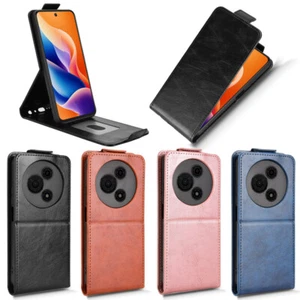 Para TCL 605, Lujo Vertical Arriba-Abajo Cuero Billetera Soporte Ranura para Tarjeta Estuche Cubierta - Imagen 1 de 20