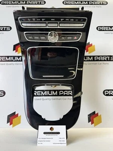 MERCEDES BENZ E CLASS W213 C238 CENTER CONSOLE BLACK GLOSS TRIM RHD - Picture 1 of 13