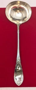 Antike Sterling Silber Bowle Schöpfkelle, 13" lang - Bild 1 von 5