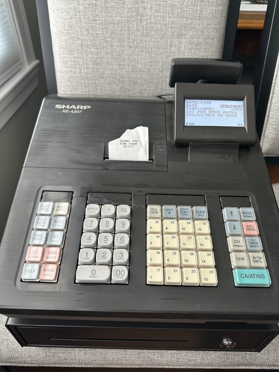 SHARP XE-A207B（ブラック） Sharp XE-A207 Electronic Cash Register Black