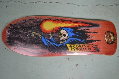 N.O.S. Santa Cruz Corey O'Brian Reaper 1988 monopatín de la vieja escuela Foto 1 de 4