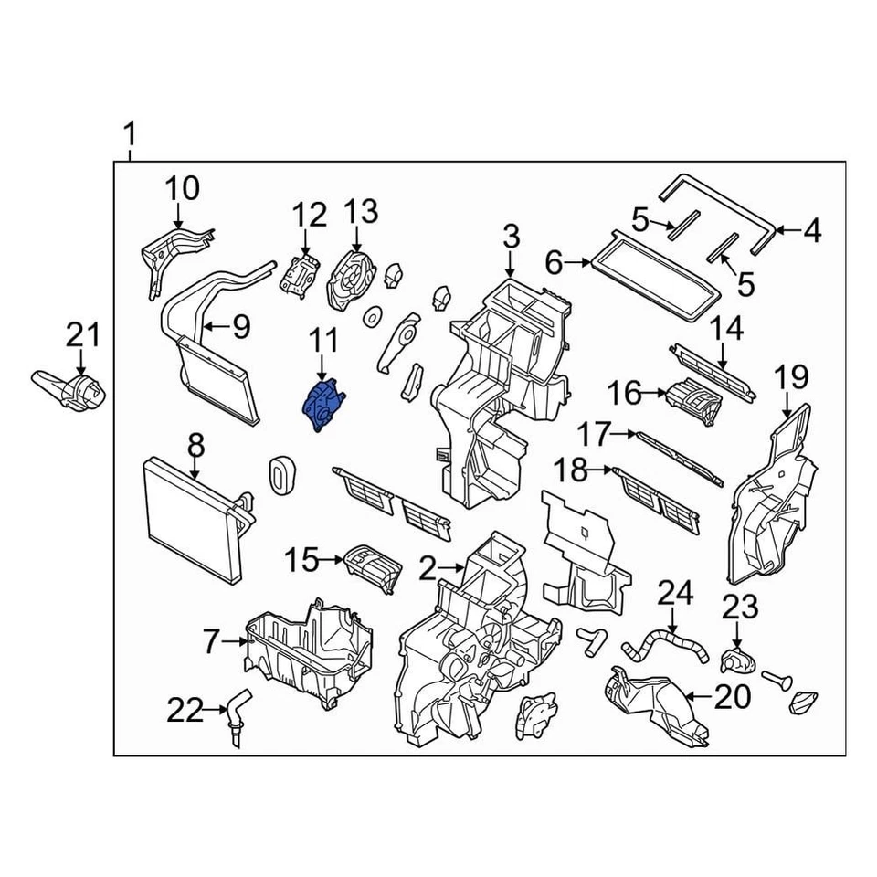 For Kia Sportage 2011-2014 Kia 971611JAA0 HVAC Blend Door Actuator Foto 1 de 1