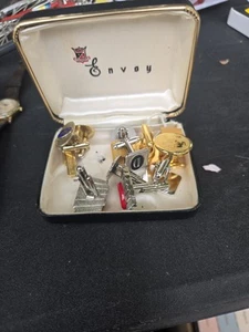 CUFF LINKS / Envoy clamshell gift BOX - Picture 1 of 2