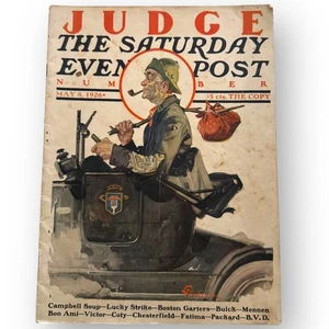 The Saturday Evening Post July 31, 1920 Number of Judge (1926) E.M. Jackson Art - Picture 1 of 19