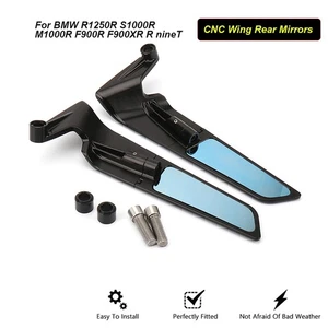 Espejos retrovisores de ala CNC para BMW R1250R S1000R M1000R F900R F900XR R nineT - Imagen 1 de 10