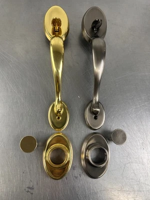 Lote incompleto de manijas maniquí labiales Kwikset 802CA 15AX3 Circa Chelsea X Foto 1 de 4