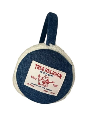 TRUE RELIGION Azul Jean Denim Cálido PELECE OREJERAS Felpa Invierno Esquí Caminata ADULTO Foto 1 de 4