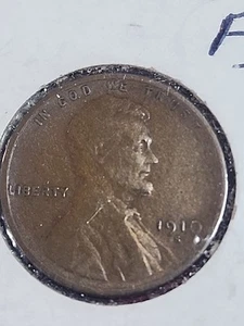 1910-S Lincoln Wheat Cent ~ VERY FINE (F) Condition - Picture 1 of 2