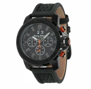 Tommy Bahama TB00103-01 Chronograph Leather Strap Black Dial Men's Watch - Picture 1 of 3