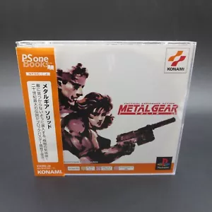 Metal Gear Solid PS1 PSOne Books with Spine and Manual PlayStation 1 Japan - Picture 1 of 8