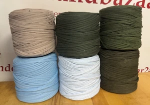 6x Stoffgarn/T-Shirt Garn,Textilgarn Spaghetti Bändchengarn 3,7Kg LAGERRÄUMUNG - Bild 1 von 2