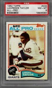 1982 Topps All-Pro #434 LAWRENCE TAYLOR PSA 8 Rookie RC