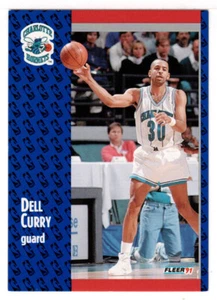 Dell Curry - Charlotte Hornets (NBA) 1991-92 Fleer # 19 MT - Picture 1 of 1
