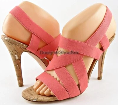 $135 IVANKA TRUMP ACADIA средний розовый дизайнерский с ремешками сандалии каблуки 7,5 - Изображение 1 из 4