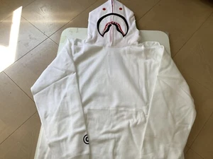 Auténtico mono de baño bape abc camuflaje tiburón suéter sudadera con capucha blanco para hombre XL nuevo - Imagen 1 de 13