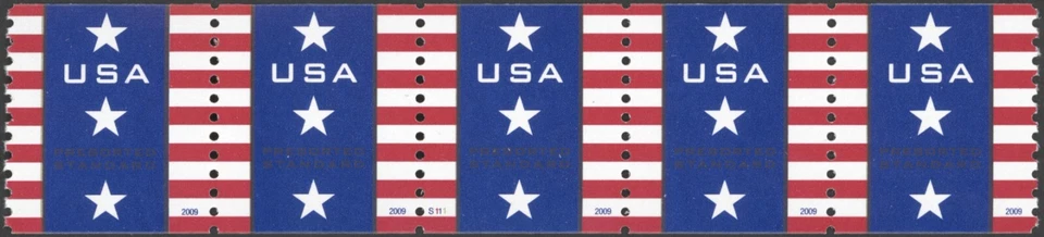 2009 US Scott #4385 (10c) Patriotic Banner PNC5 MNH - Image 1 of 1