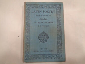 Latin Poetry – From Catullus to Claudian 1949 Language Study Textbook 