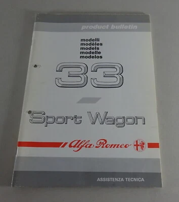 Product Bulletin / Carta introductoria Alfa Romeo 33 Sport Wagon TD... St.1990 Foto 1 de 2