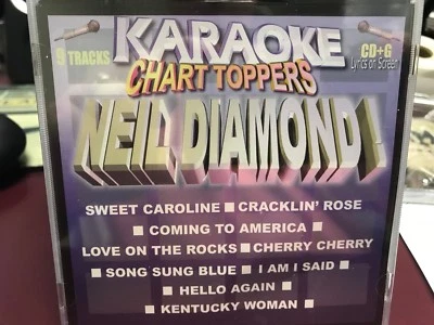 Karaoke Neil Diamond CDG Cracklin Rose Love On The Rocks Canción Azul Kentucky Foto 1 de 3