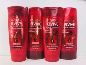 4 L'Oreal Color Vibrancy Protecting Shampoo & Conditioner, Damaged Hair, 2 of Ea - Picture 1 of 2