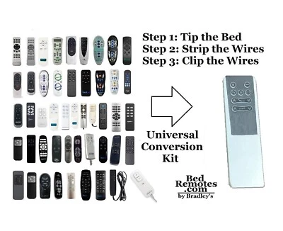 Универсальный регулируемый пульт дистанционного управления для кровати с предустановленным комплектом для переделки (только двигатели 24–29 В) - Изображение 1 из 4