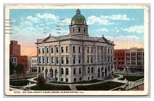 Cartolina McLean County Courthouse Bloomington Illinois IL WB W7 - Foto 1 di 2