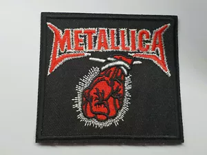 METALLICA BAND LOGO iron on or sew on Patch heavy metal thrash music punk - Picture 1 of 2