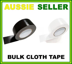 Industrial CLOTH Fabric Tape 48mm x 25m THICK Rolls Duct Strong Gaffa Repair - Picture 1 of 3