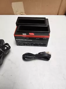 External Triple SATA SSD IDE HDD Docking Station 3.5''/2.5''Hard Drive Card Read - Picture 1 of 6