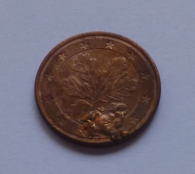 Error: Germany 5 Euro Cent 2002, Mint error - Image 1 of 3