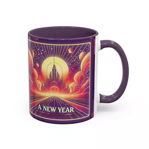 New Year Coffee Mug- Vaporwave Edition - Picture 1 of 33
