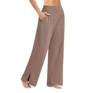 UEU Womens Wide Leg High Waisted Adjustable Yoga Pants XXL NWT - Picture 1 of 4