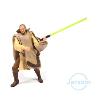 Star Wars 3.75" TPM Episode 1 I Tatooine Showdown Qui-Gon Jinn Loose Complete - Picture 1 of 1